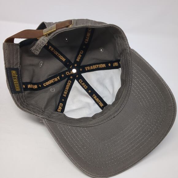 3 Baseballism Slideback Baseball Cap Brown One Size Adjustable Embroidered - Picture 7 of 9